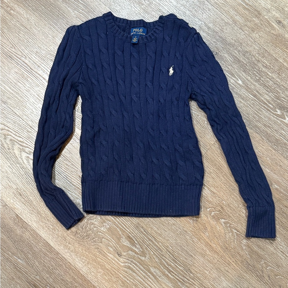 Polo by Ralph Lauren Kids Navy Cable-Knit Sweater